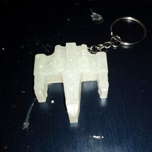 Handmade White Star Wars X-Fighter Keychain